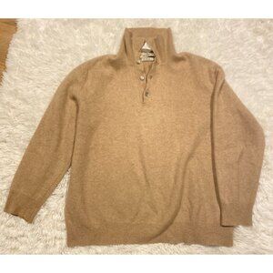 Vintage 90s Valentino Studio Uomo Fine Cashmere Knit Sweater Large Brown